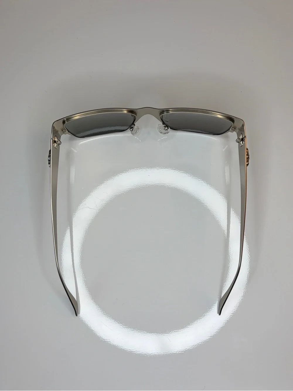 Men’s Original Designer Sunglasses with Metal Frame and Smoke Gray Lenses